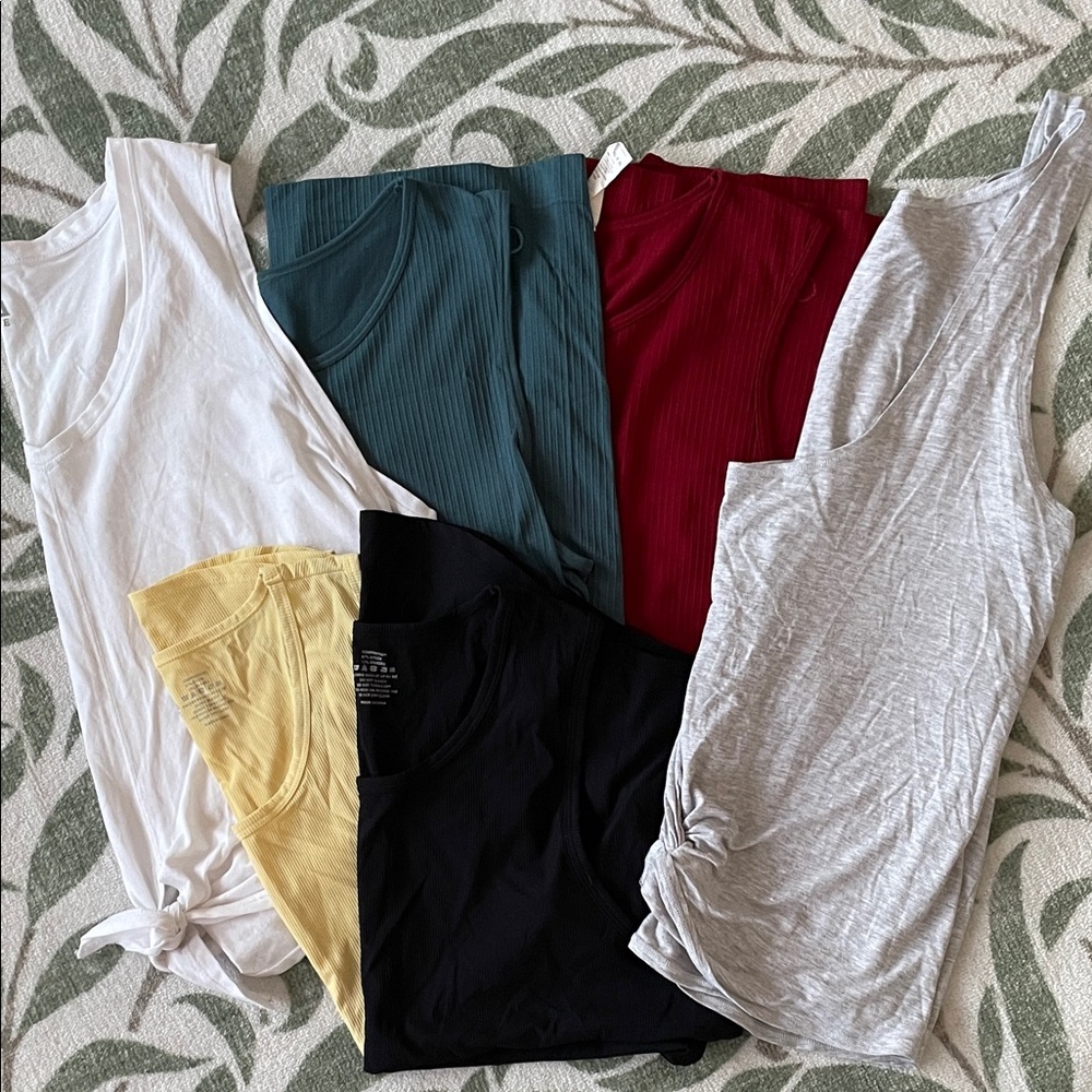 6 ZYIA Tank Tops— Multicolor—All Size XL